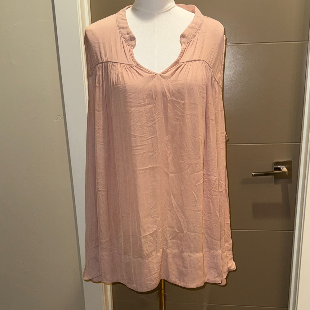 Lane Bryant Dusty Pink Sleeveless Blouse